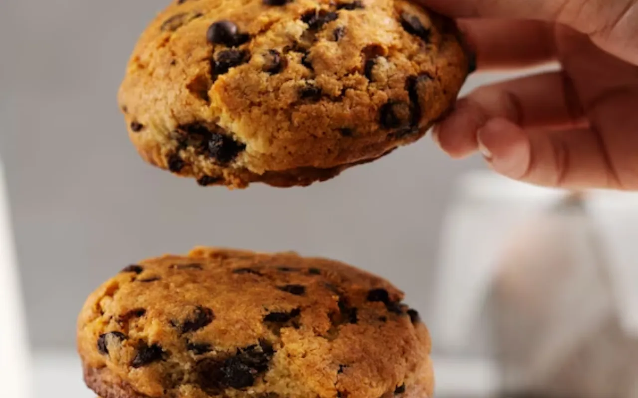 Cookies de Banana com Aveia e Gotas de Chocolate