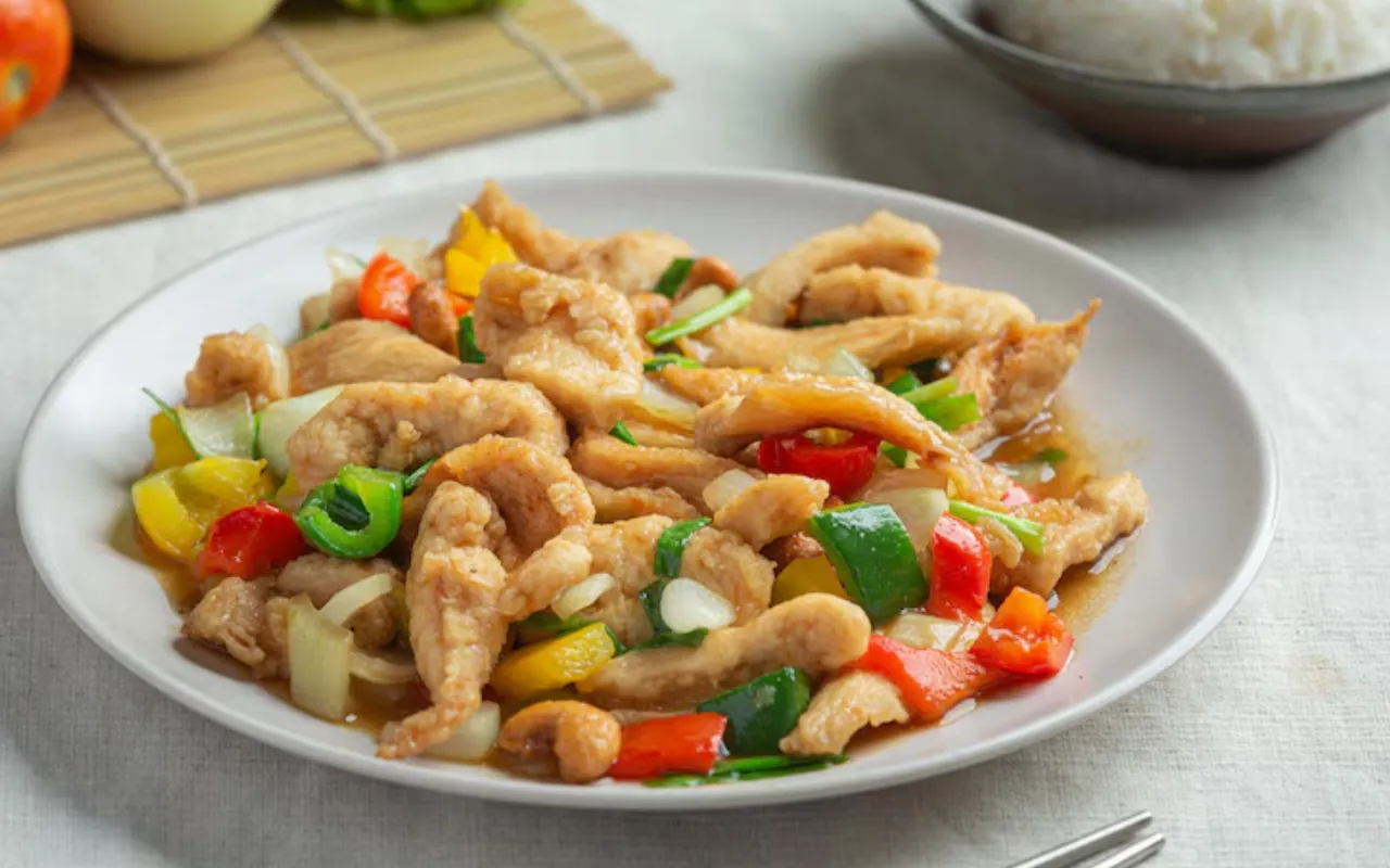 Frango ao Molho de Coco com Legumes