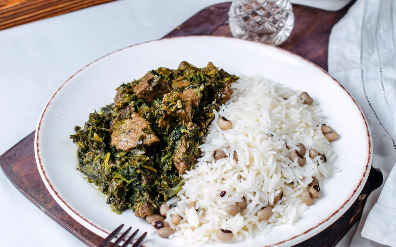 Arroz Cremoso com Frango e Espinafre