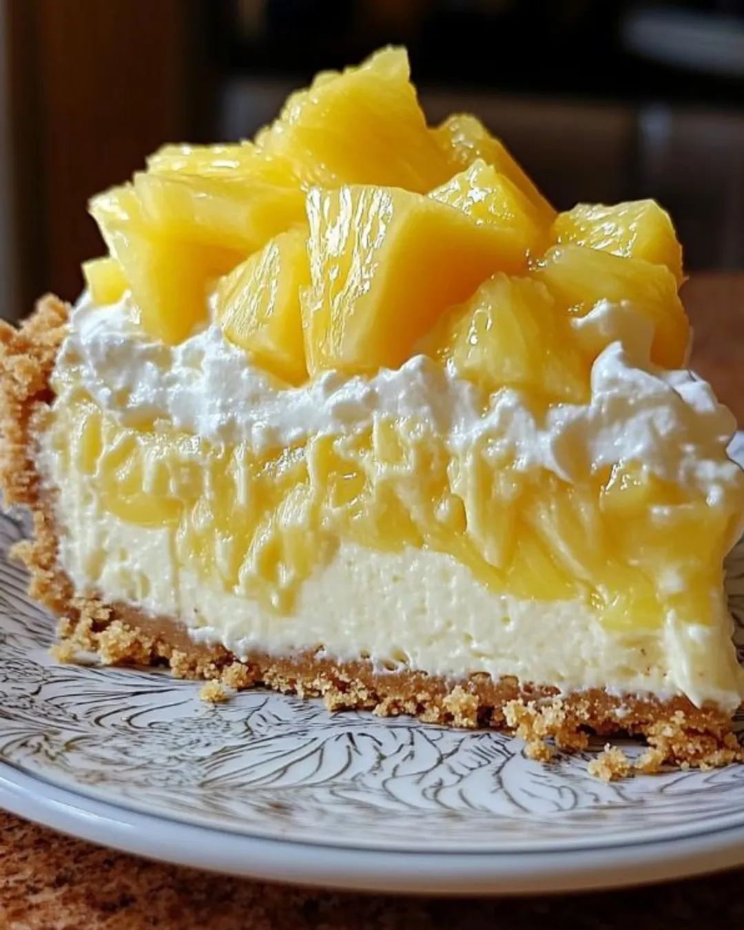 Torta Gelada de Abacaxi com Coco